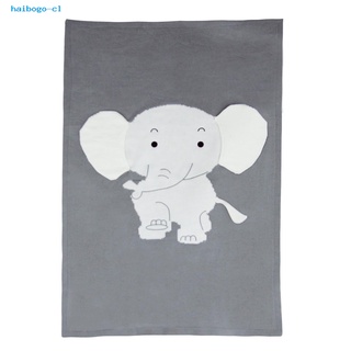 ha lindo elefante diseño bebé suave cálido dormir manta ropa de cama cubierta envolver envoltura