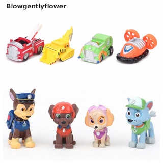 blowgentlyflower 12 piezas de moda nickelodeon paw patrol mini figuras de juguete playset cake toppers bgf