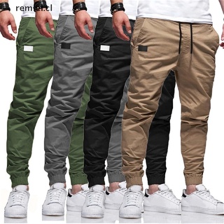 【remiel】 Men's Pants Casual Tactical Long Trousers Harem Pants Hip Pop Streetwear Casual Cargo Pants Jogger CL