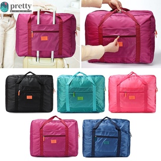 PRETTY Portable Duffle Bag Camping Travel Bags Luggage Bag Carry-On Storage Waterproof Big Size Outdoor Clothes Organizer Foldable Bags (1)