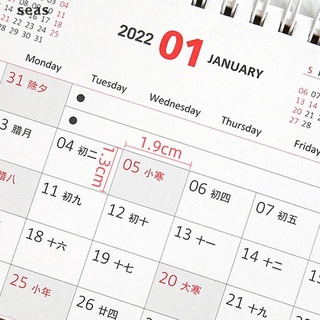 [takejoynew] mini calendario de escritorio 2022 kawaii calendario suministros de oficina planificador mensual