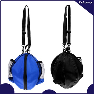 2pcs azul + negro impermeable fútbol/Volleyball bolsa de transporte con correa