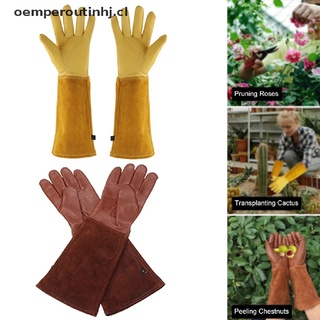 (nuevo) guantes de guantelete de poda a prueba de espinas de manga larga de trabajo soldadura guantes de jardín [oemperoutinhj]