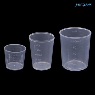 jang 3 piezas diy resina epoxi plástico tazas medidoras set 30 50 100ml para hacer joyas (1)