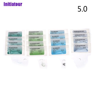Initiatour) 12 piezas 5.0 sutura Nylon monofilamento Kit de práctica quirúrgica