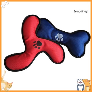 [Vip] Durable Impermeable Suave Hueso Boomerang Sonido Mascota Entrenamiento Perro Cachorro Masticar Juguete (1)