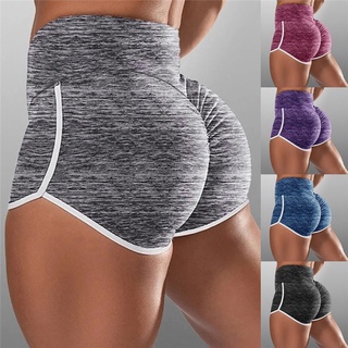 nuevo leggings de algodón casual deportes yoga pantalones cortos para las mujeres verano nuevas mujeres moda color sólido cintura alta pantalones cortos (1)