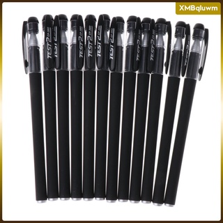 12 bolígrafos de gel de 0,5 mm, color negro, neutro, suministros de oficina para estudiantes