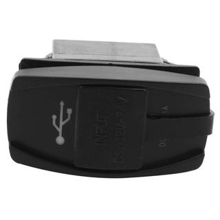 12V 24V Coche Auto Barco Accesorio LED Dual USB Cargador-Salida Blanca (4)