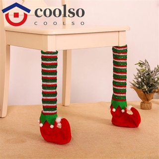 COOLSO Feliz Navidad Portátil De Silla Cubiertas De Patas De Diseño Elfo Calcetines De Pierna