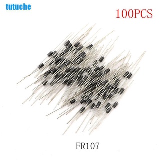 tutuche 100pcs rectificador diodo fr107 1a 1000v do-41 fr107