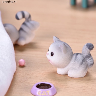 *tuhot* lindo gato miniatura figura niños juguete Mini gatito DIY Micro paisaje decoración del hogar