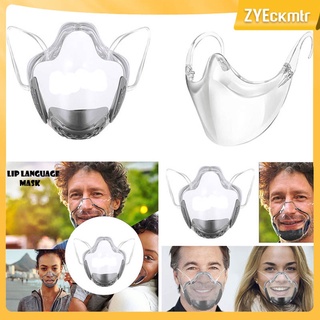 2 Pcs Visible Face Mask Durable Face Shield Covering Anti Fog for Adult