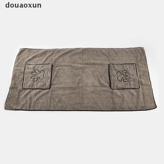 Douaoxun Pet Cat Dog Towel Super Absorbent Dog Bathrobe Microfiber Bath Towels CL