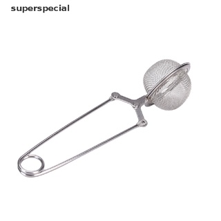 【cial】 Stainless Steel Spoon Tea Ball Infuser Filter Squeeze Leaves Herb Mesh Strainer .