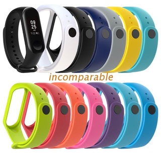 INCO Soft Silicone Wristband Replacement Watch Band Strap For Xiaomi Mi Band 4 3 Smart Bracelet