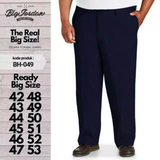 Navy Jumbo Material pantalones de los hombres de gran tamaño 42 43 44 45 46 47 48 50 51 52 pantalones de oficina de gran tamaño