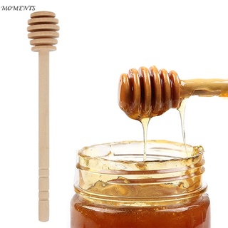 mini cuchara de miel de madera para miel, mango largo, mezclador de postre, herramientas de postre