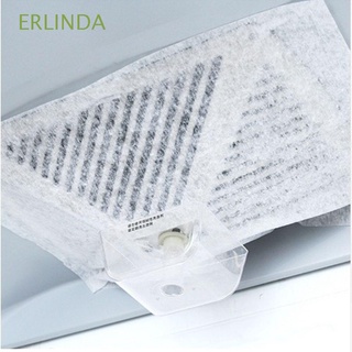 ERLINDA 12Pcs/Set Kitchen Supplies Clean Oil Filter Film Suction Oil Paper Pollution Filter Mesh Cooking Grease Filter Range Hood Anti-oil Non-woven Fabric Filter Paper/Multicolor