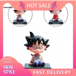 Caf -- figura de Anime Dragon Ball Son Goku Kuririn agitando la cabeza modelo de juguete coche adornos