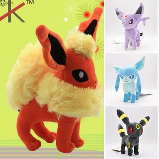 muñeco de peluche de pokemon glaceon/hojaon/humbreon/jooon/ vaporeon/ flareon/eevee/regalo para niños