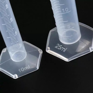 AHMAD School Lab Tool Measuring Cylinder Lab Supplies Plastic Measuring Cylinder Graduated Cylinder Chemistry Cooking Transparent Liquid Measurement Kitchen Tools 10/25/50/100/250/500ml Graduated Tube (7)
