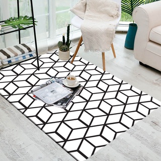 minimalismo geometría alfombra hogar estilo nórdico decoración alfombra sala de estar dormitorio mesita de noche alfombra antideslizante