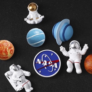 [Destacado] Resina Creativa 3D Planeta Tierra Astronauta Imanes Nevera Imán Botón Para Tablero De Mensajes Y Recordatorio/Accesorios De Decoración De Cocina (8)