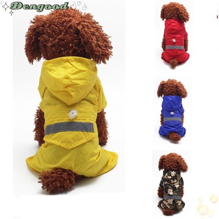 dentization ropa al aire libre mascota mono chaqueta protector solar con capucha perro impermeable suministros para mascotas reflectante transpirable pu/multicolor (1)