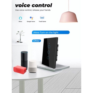 eternityty 1/2/3 gang tuya wifi smart touch switch home light botón de pared 120 x 72 mm para alexa y google home assistant us standard eternityty (2)