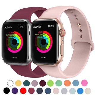 Apple 7 6 5 4 3 2 1 Soft Sports Watch Silicone band 38 MM 42 MM Breathable Bracelet for Iwatch Series 5 40mm 44mm strap