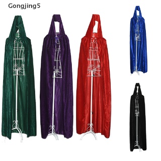 Gongjing5 adulto Unisex terciopelo disfraces de Halloween capa capucha capa Fancy vestido Cosplay abrigos MY