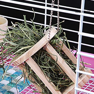 [Vip] jaula de madera de heno para mascotas/conejo/soporte de almacenamiento de alimentos (4)