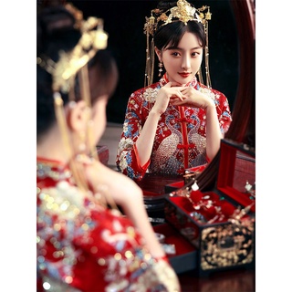 Mostrar ropa 2021 boda verano novia chino vestido de novia vestido de tostadas