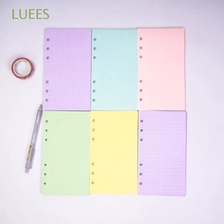LUEES School Supplies Notebook Paper Agenda Loose Leaf Paper Refill Paper Refill Monthly Purple Weekly Daily Planner 40 Sheets A5 A6 Binder Inside Page