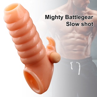 bansubu corrector de pene suave amigable con la piel rosca vibración retardo eyaculación anillo de bloqueo para masturbadores masculinos
