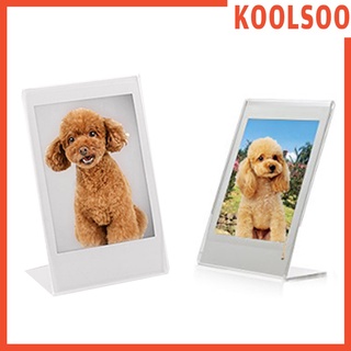[Koolsoo] marco de cabina de fotos 3\" marcos de fotos acrílicos L estilo inclinado marco para