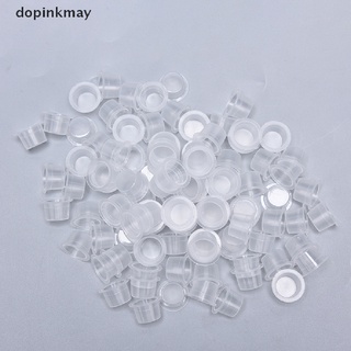 dopinkmay 100 piezas de plástico desechables microblading tatuaje tinta tazas accesorio de tatuaje cl