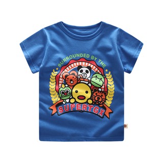 ropa de bebé niños verano camiseta de dibujos animados animal de algodón niños tops outwear 0-4 años