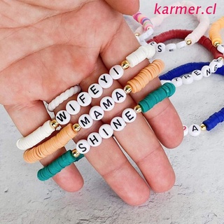 kar3 diy kit de manualidades de perlas de arcilla polimérica plana redonda polímero arcilla espaciador perlas para bricolaje