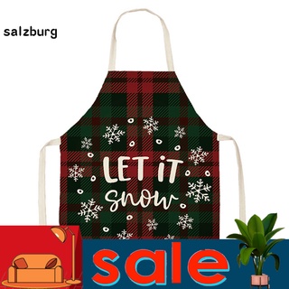 <salzburg> Delantal Multicolor de navidad para cocina Chef camarera delantal de cocina de uso amplio para hornear