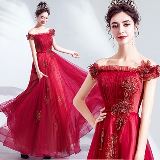tianshijiayi socialite moda rojo novia boda tostada vestido de novia vestido de novia vestido de noche al por mayor 237