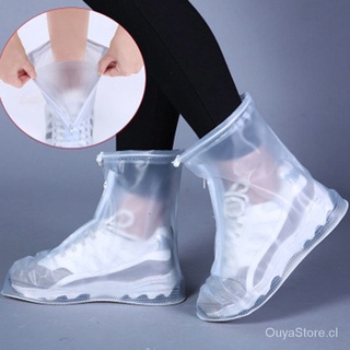 New Anti-Slip Wear-Resistant Thickening Waterproof Overshoe Anti-Snow Anti-Fouling Rain Snow Day Men's and Women's Shoe Covers Waterproof Layer Rain Boots Cover