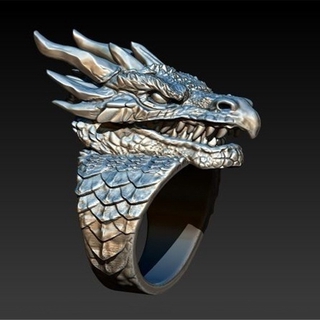 anillo de dragón mítico para hombre domineering