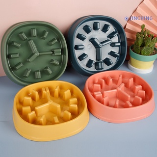 [jinching] pet bowl antideslizante diseño anti chock pp perro comida lenta platos para interior (1)
