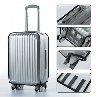 cubierta de equipaje impermeable transparente pvc carro maleta cubierta mnkg