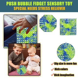 gran tamaño 20cm pop it push burbuja sensorial fidget juguetes autismo necesidad squishy alivio del estrés adulto niño fidget juguete popit