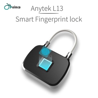 L13 Mini desbloqueo recargable Smart Lock sin llave de huellas dactilares cerradura de equipaje (2)