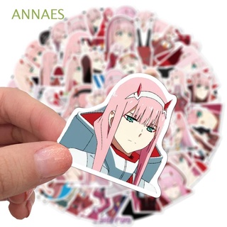 ANNAES 100pcs ZERO TWO Sticker Anime PVC Decals Fanxx Stickers Guitar Waterproof Suitcase For Laptop Skateboard Kids Car Stickers