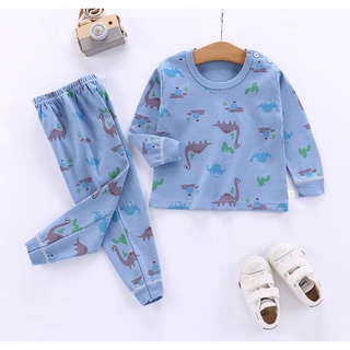 100% algodón 2 unids/Set niños pijamas traje de bebé niños niñas niños ropa de dormir Top+pantalones/Set (8)